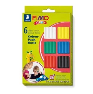 FIMO KIDS COLOUR PACK BASIC 6 X 42G BLOCKS