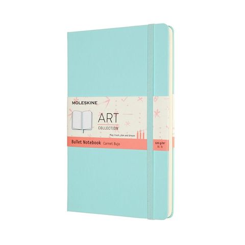 MOLESKINE ART BULLET JOURNAL LARGE H/C AQUAMARINE