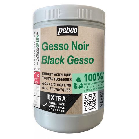 PEBEO STUDIO GREEN BLACK GESSO 945ML