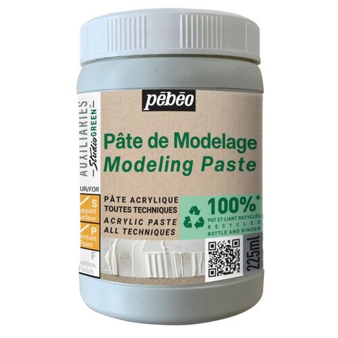 PEBEO STUDIO GREEN MODELLING PASTE 225ML