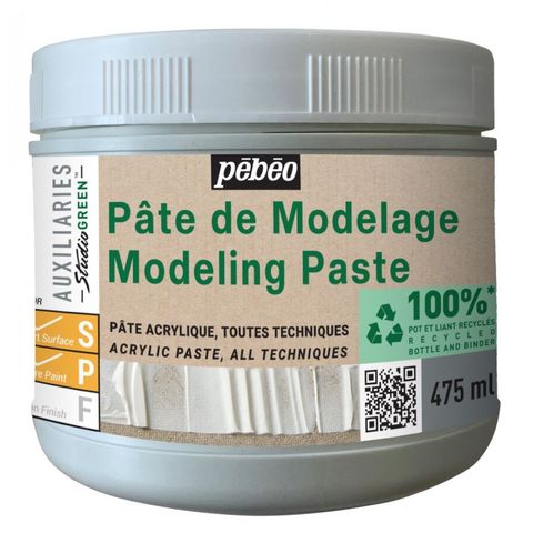 PEBEO STUDIO GREEN MODELLING PASTE 475ML
