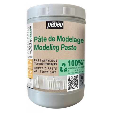 PEBEO STUDIO GREEN MODELLING PASTE 945ML