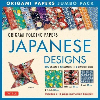 ORIGAMI  PAPERS JUBO PACK JAPANESE DESIGNS