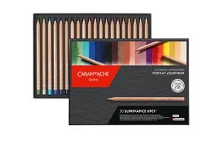 CARAN D'ACHE LUMINANCE 6901 PORTRAIT PENCIL SET 20