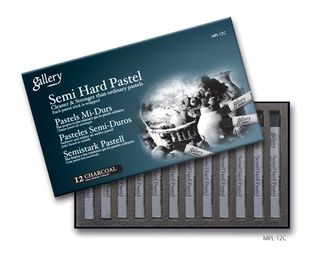 MUNGYO GALLERY SEMI-HARD PASTEL CHARCOAL SET 12