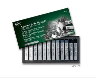 MUNGYO GALLERY SOFT PASTEL GREYTONE SET 12