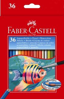 FABER RED RANGE CLASSIC WATERCOLOUR PENCIL SET 36