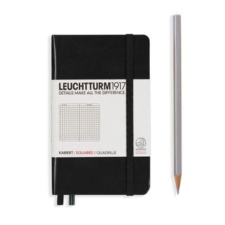 LEUCHTTURM1917 NOTEBOOK POCKET A6 SQUARED BLACK