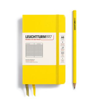 LEUCHTTURM1917 NOTEBOOK POCKET A6 SQUARED LEMON