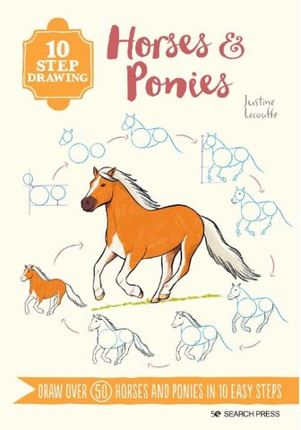 10 STEP DRAWING HORSES AND PONIES