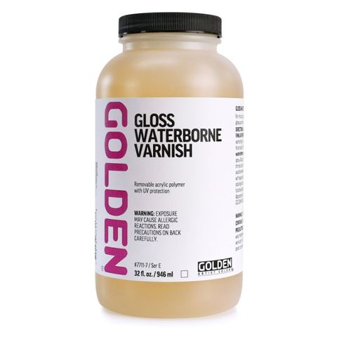 GOLDEN GLOSS WATERBORNE VARNISH 946ML