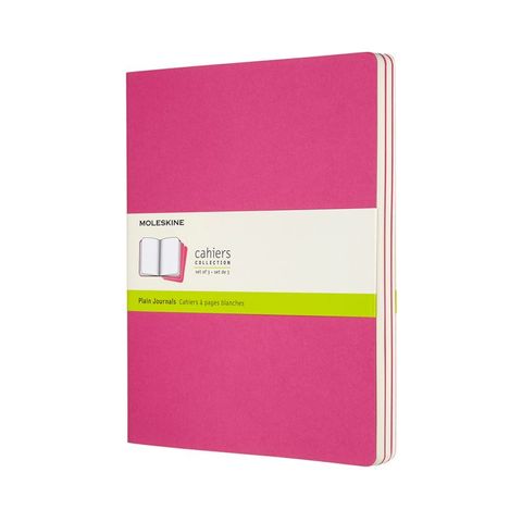 MOLESKINE CAHIER JOURNAL 3 PLAIN KINETIC PINK XL