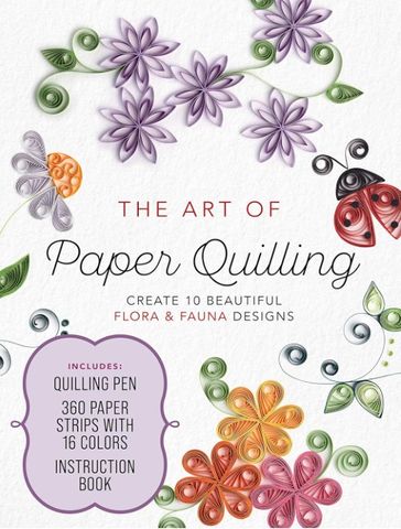 ART OF PAPER QUILING KIT FLORA AND FAUNA DESIGNS