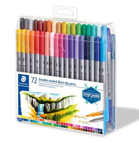 STAEDTLER DESIGN JOURNEY DOUBLE-ENDED PEN SET 72