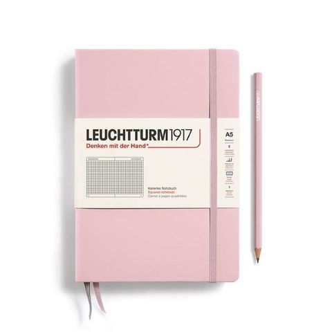 LEUCHTTURM1917 NOTEBOOK A5 SQUARED POWDER