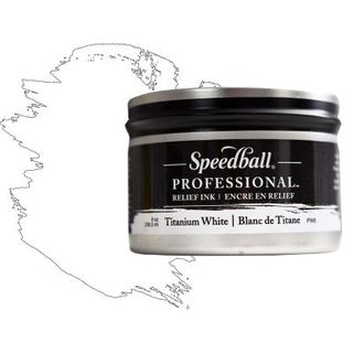 SPEEDBALL PRO RELIEF INK 236ML TITANIUM WHITE