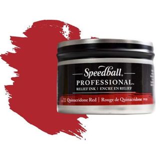 SPEEDBALL PRO RELIEF INK 236ML QUINACRIDONE RED