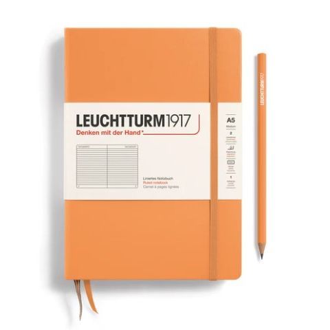 LEUCHTTURM1917 NOTEBOOK A5 LINED APRICOT