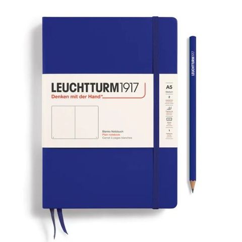 LEUCHTTURM1917 NOTEBOOK A5 PLAIN INK