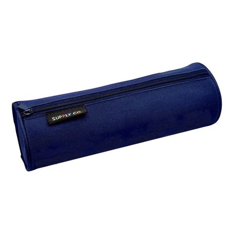 SUPPLY CO RECYCLED PENCIL CASE TUBE NAVY 21 X 8CM