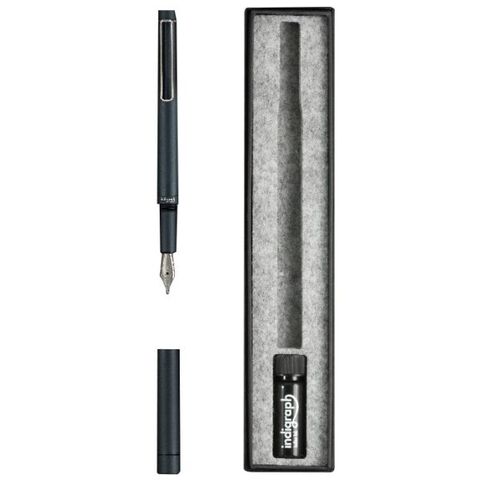 INDIGRAPH STEEL FOUNTAIN PEN - EXTRA FINE