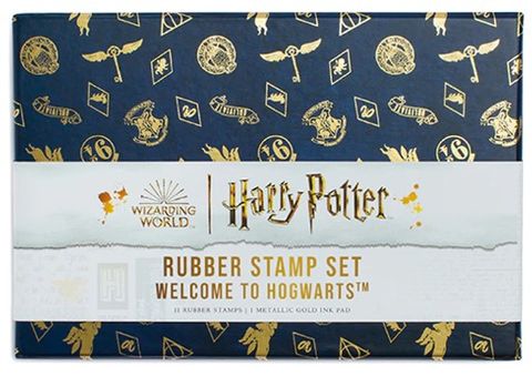 HARRY POTTER WELCOME HOGWARTS RUBBER STAMPS