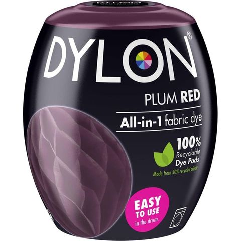 DYLON MACHINE DYE PODS 350G PLUM RED