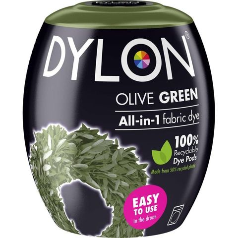 DYLON MACHINE DYE PODS 350G OLIVE GREEN
