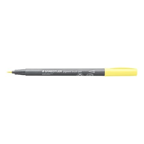 STAEDTLER PIGMENT BRUSH PEN PASTEL YELLOW