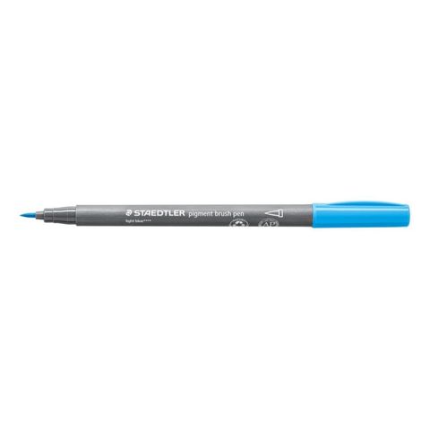 STAEDTLER PIGMENT BRUSH PEN LIGHT BLUE