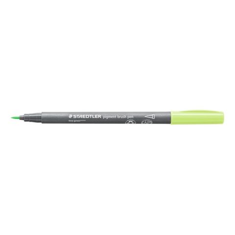 STAEDTLER PIGMENT BRUSH PEN LIME GREEN