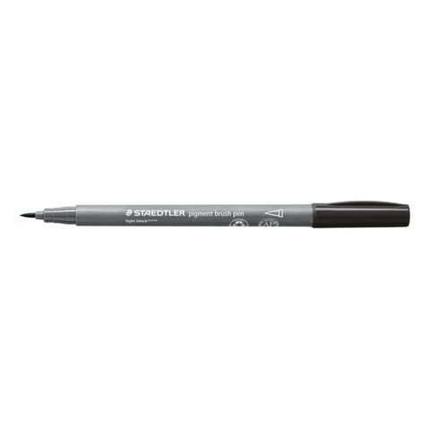 STAEDTLER PIGMENT BRUSH PEN LIGHT BLACK