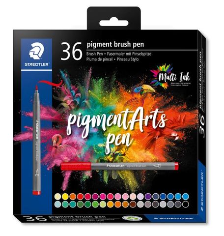 STAEDTLER PIGMENT BRUSH PEN SET 36