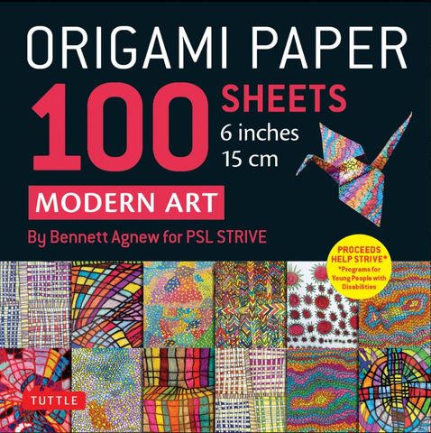 ORIGAMI PAPER MODERN ART 100 SHEETS 15CM