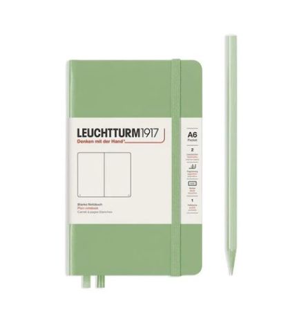 LEUCHTTURM1917 NOTEBOOK POCKET A6 PLAIN SAGE