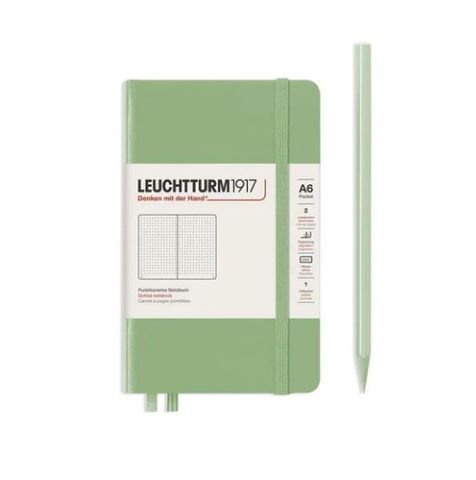 LEUCHTTURM1917 NOTEBOOK POCKET A6 DOTTED SAGE