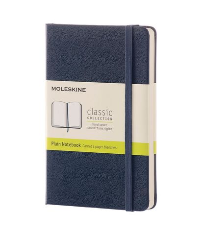 MOLESKINE PLAIN NOTEBOOK POCKET SAPPHIRE BLUE