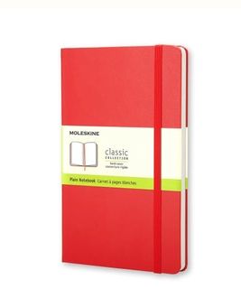 MOLESKINE PLAIN NOTEBOOK POCKET RED