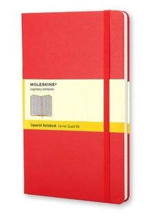 MOLESKINE GRID NOTEBOOK LARGE RED