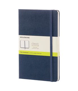 MOLESKINE PLAIN NOTEBOOK LARGE SAPPHIRE BLUE