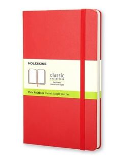 MOLESKINE PLAIN NOTEBOOK LARGE RED