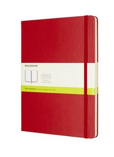 MOLESKINE PLAIN NOTEBOOK XL RED
