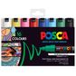 POSCA MARKER 8.0MM BOLD CHISEL ASSTD SET 16