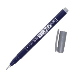 TOMBOW FUDENOSUKE HARD BRUSH PEN GREY