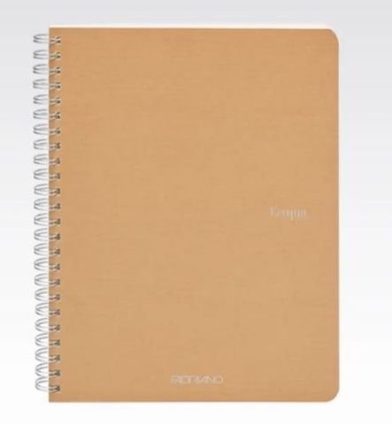 FABRIANO ECOQUA SPIRAL BOOK A5 GRID BROWN