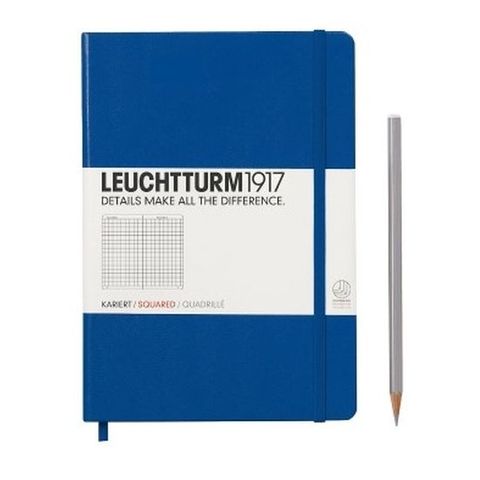 LEUCHTTURM1917 NOTEBOOK A5 SQUARED ROYAL BLU