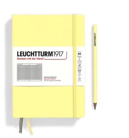 LEUCHTTURM1917 NOTEBOOK A5 SQUARED VANILLA