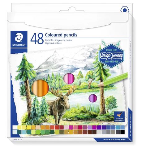 STAEDTLER DESIGN JOURNEY COLOURED PENCIL SET48