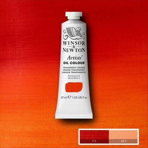 W&N ARTISTS OIL 37ML TRANSPARENT ORANGE S4