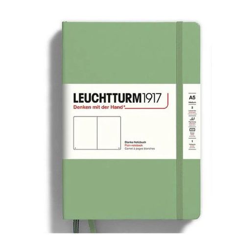 LEUCHTTURM1917 NOTEBOOK A5 PLAIN SAGE